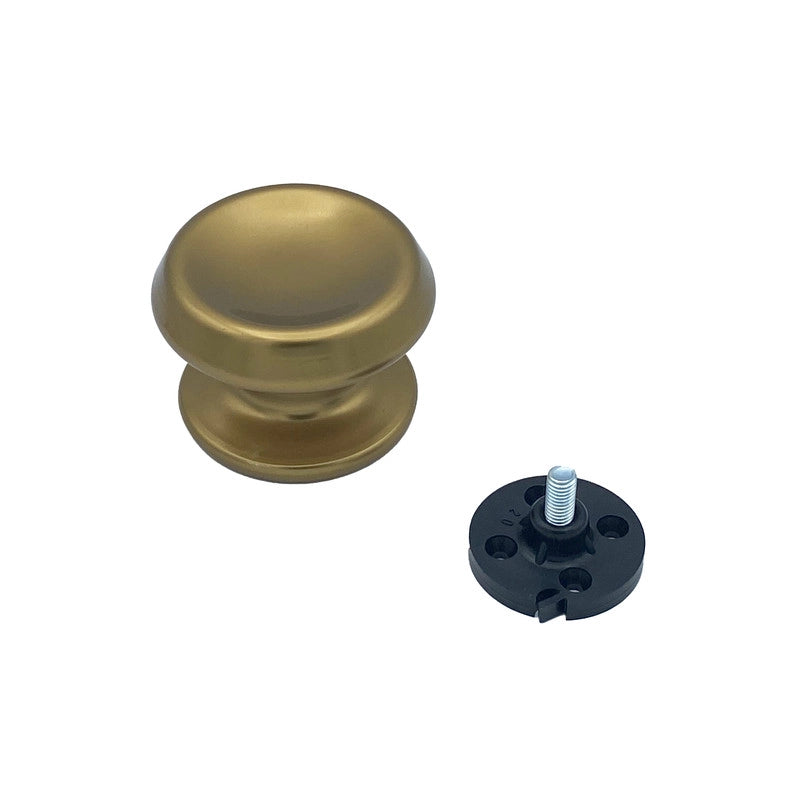 Pomolo fisso per porta SAGUATTI 166/80CB in alluminio bronzo lucido