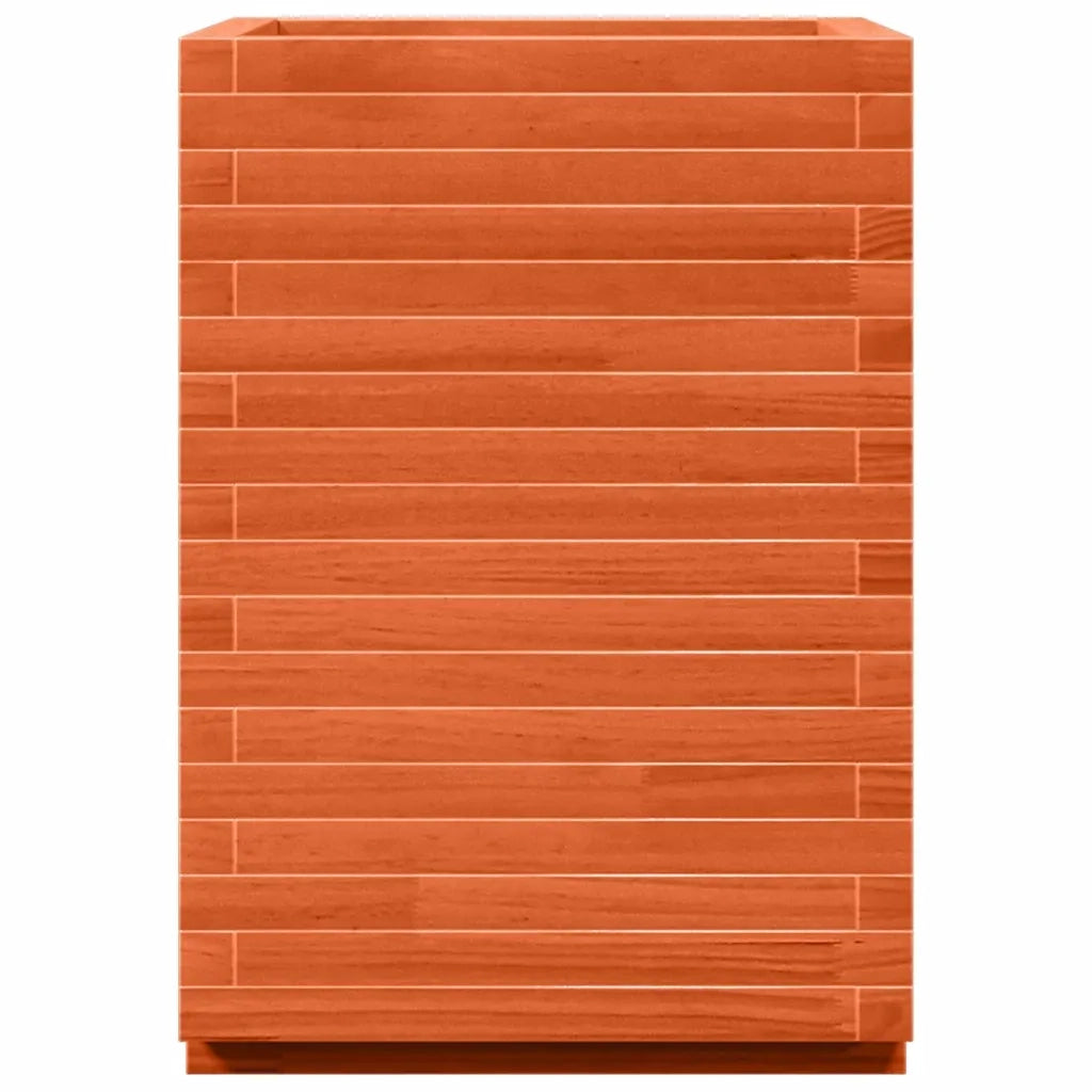 Fioriera Giardino Marrone Cera 50x50x72 cm Legno Massello Pino 3282611