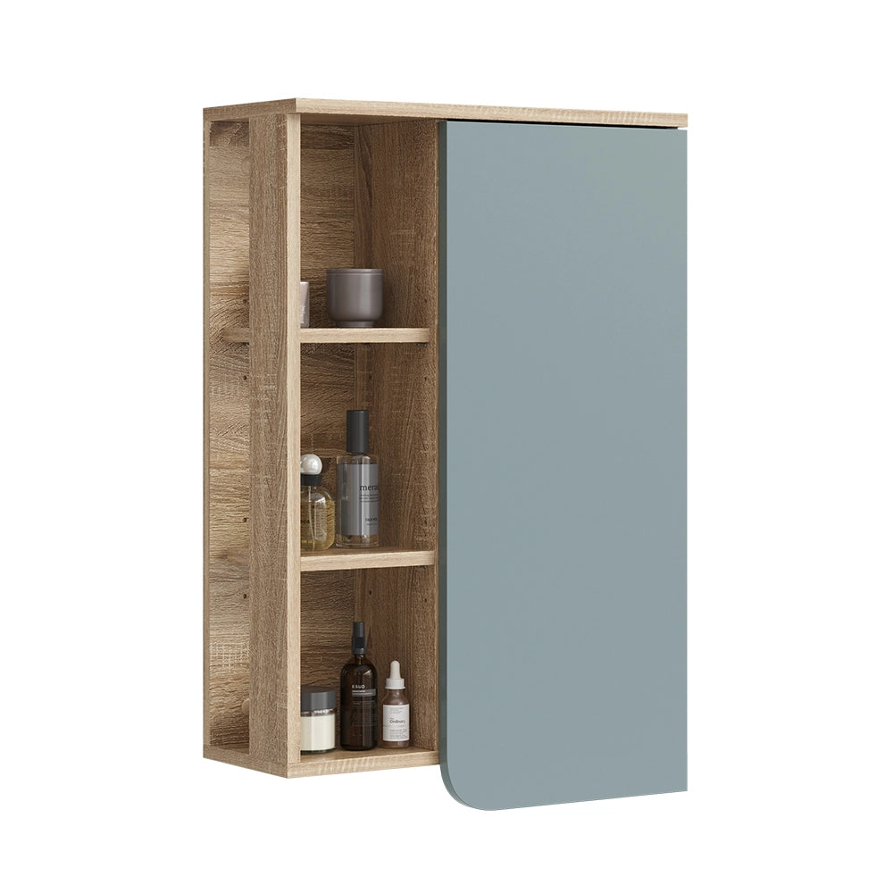 Vicco Mobile bagno Grigio-blu 50 x 75 cm con porta e vani aperti