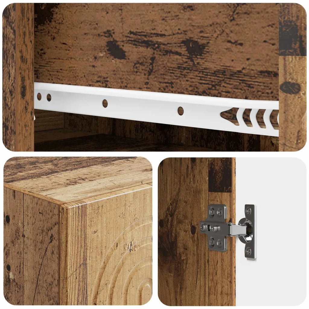 Set di armadi 2 pcs 33 x 34,5 x 90 cm Legno ingegnerizzato