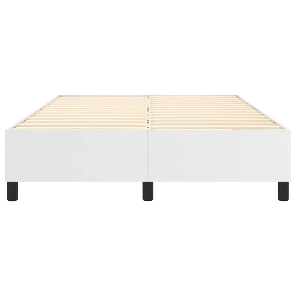 Struttura Letto a Rete a Molle Bianco 140x190 cm in Similpelle 3121042