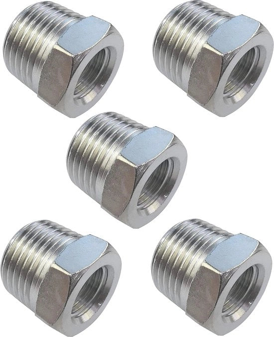 Set di 5 connettori di transizione per tubo di aspirazione dell'aria 1/2 pollici a 1/4 pollici - Adattatore e connettore per compressori d'aria