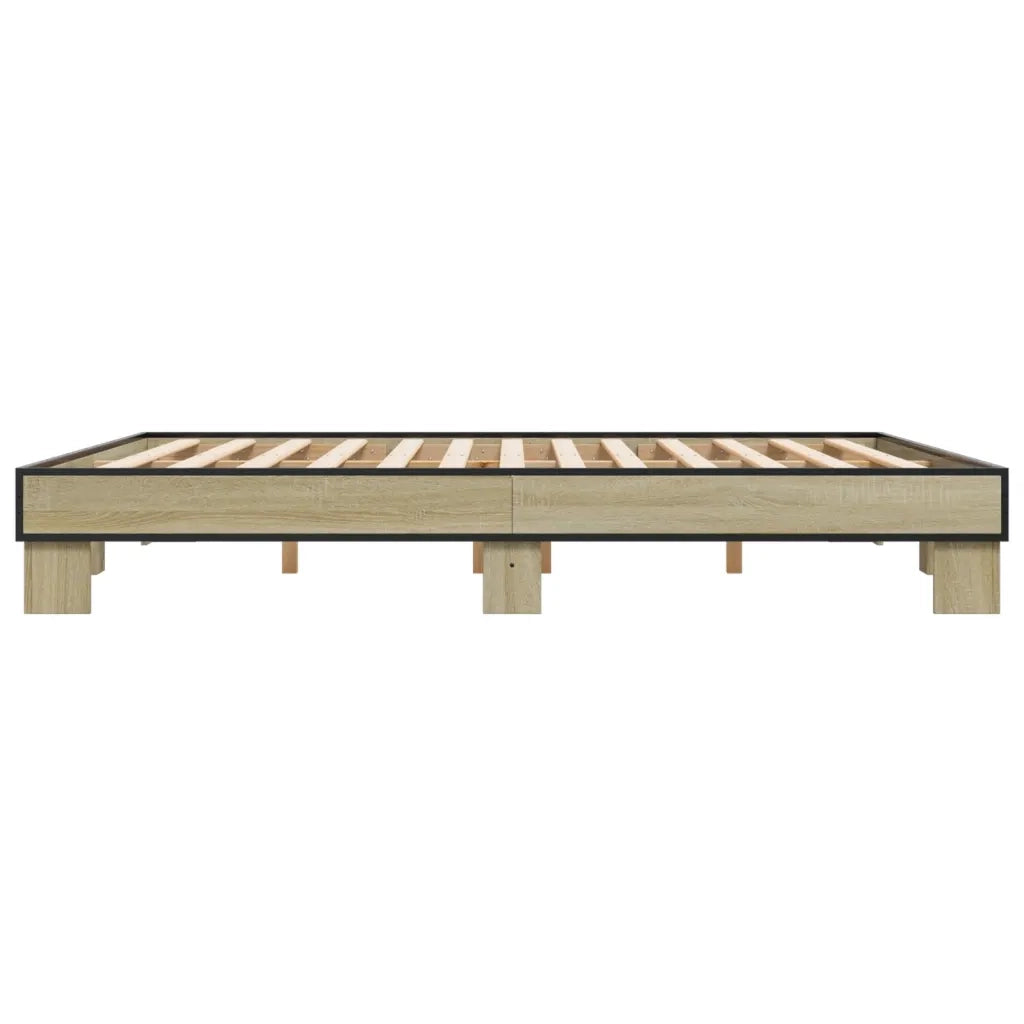 Giroletto Rovere Sonoma 160x200 cm in Legno Multistrato Metallo