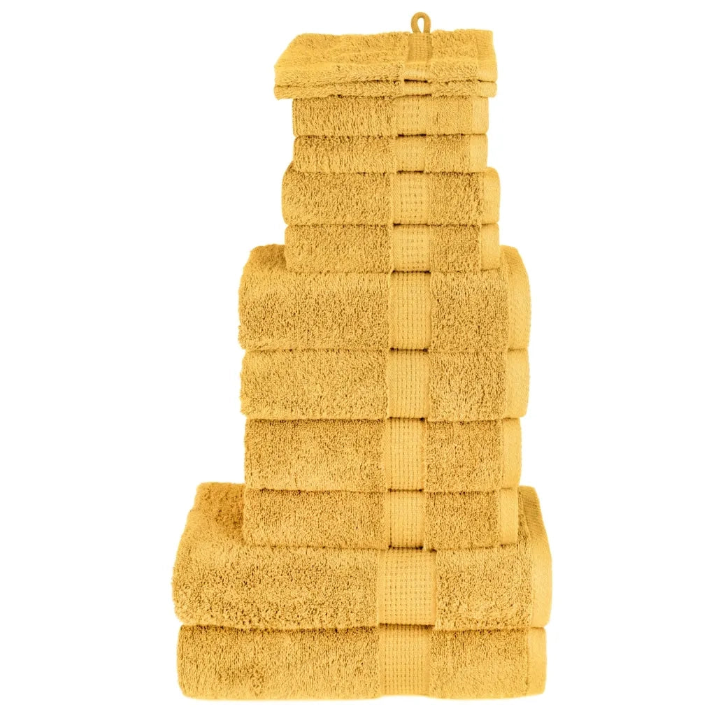 Set ASciugamani SOLUND 12 pz Oro 600 gsm 137576