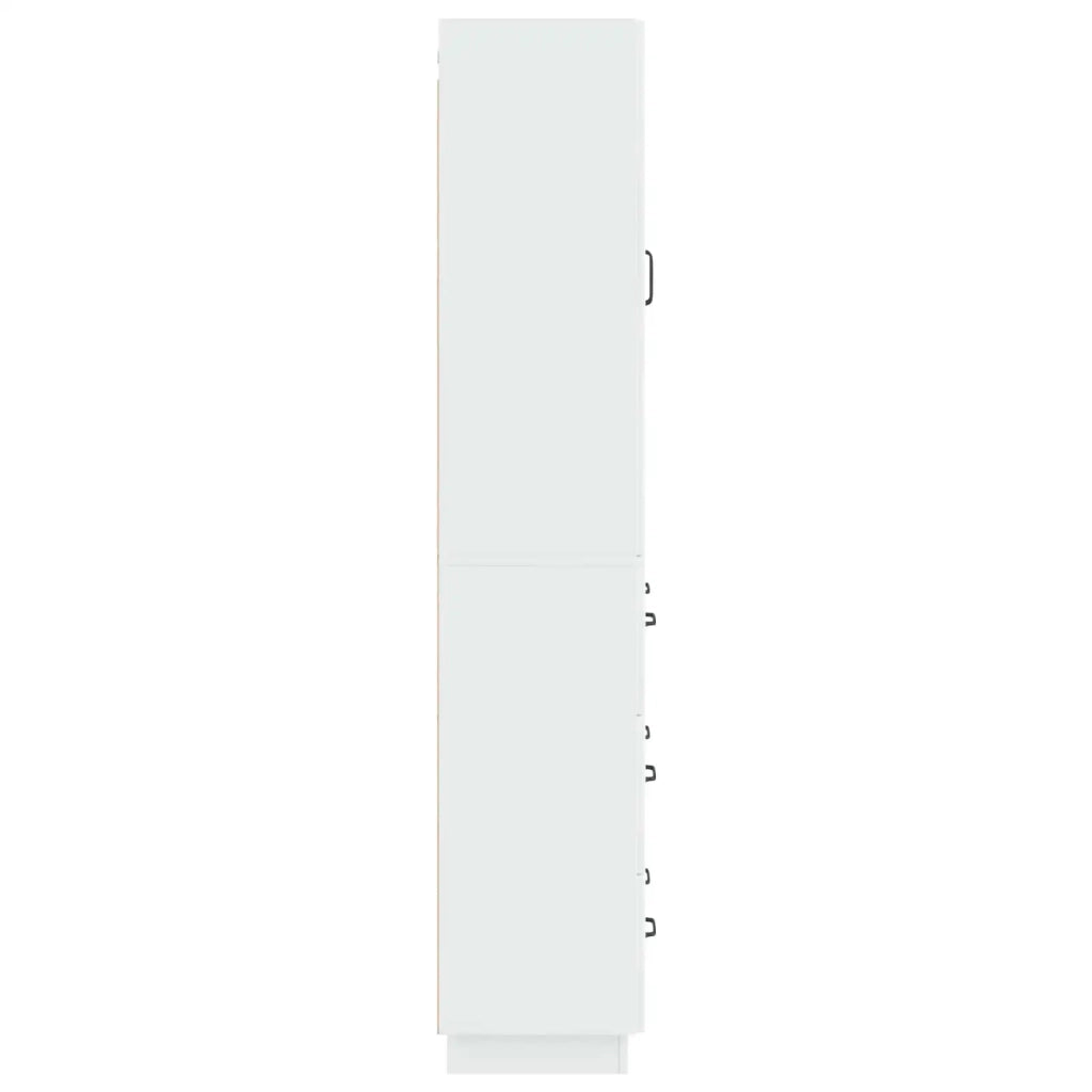 Set di armadi 2 pcs Bianco Lucido 66 x 34,5 x 87 cm