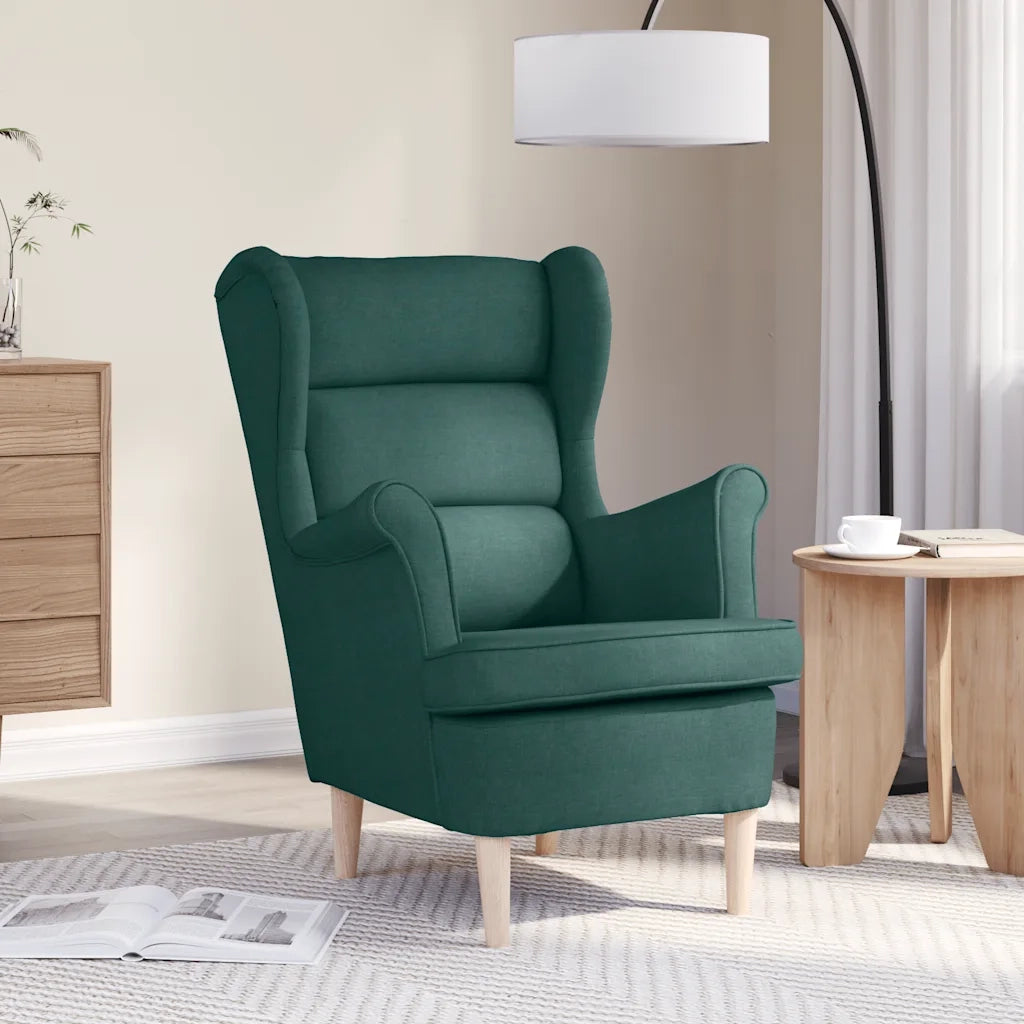 Divano Sedia-Poltrona Verde Scuro 74x84x100 cm in Tessuto