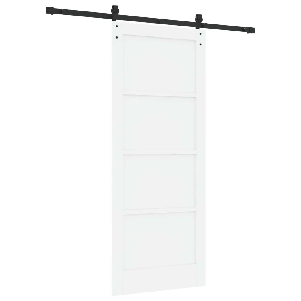 Porta scorrevole Bianco e Nero 83 x 202 cm