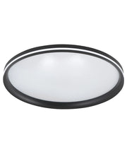 Isy - Applique da soffitto a LED in alluminio Fabas Luce - Led integrato 64W IP20 Nera