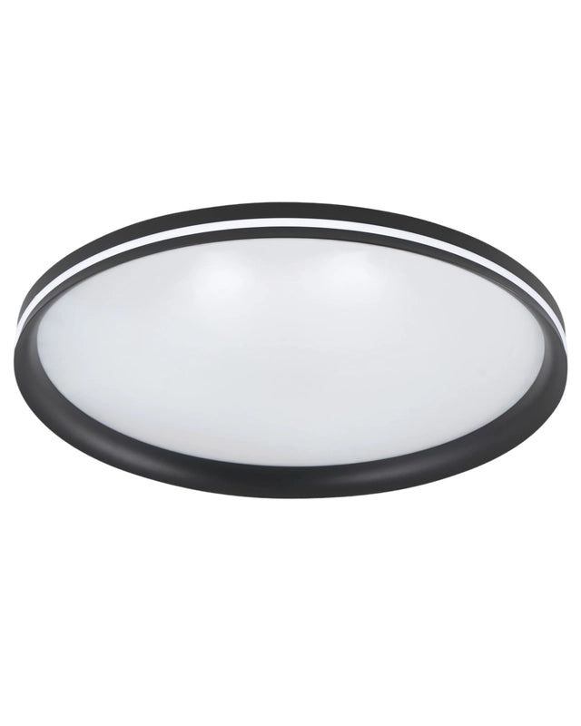Isy - Applique da soffitto a LED in alluminio Fabas Luce - Led integrato 64W IP20 Nera