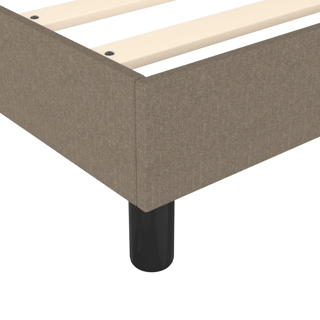 Struttura Letto a Rete a Molle Tortora 200x200 cm in Tessuto