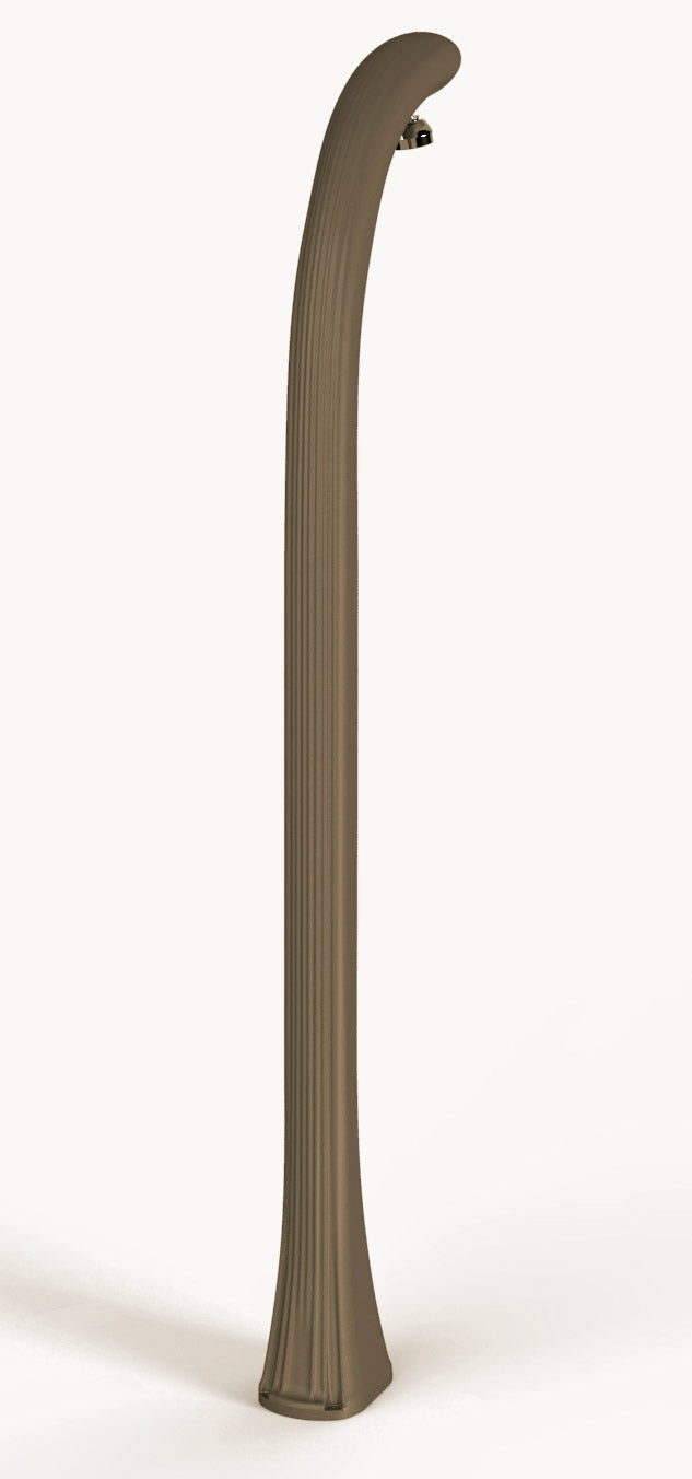 Doccia Solare da Esterno Giardino 20L Miscelatore e Lavapiedi Arkema Happy One Dove Gray