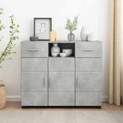 Credenza-Buffet-Armadio da cucina Grigio cemento 88,5 x 30,5 x 73 cm Legno multistrato