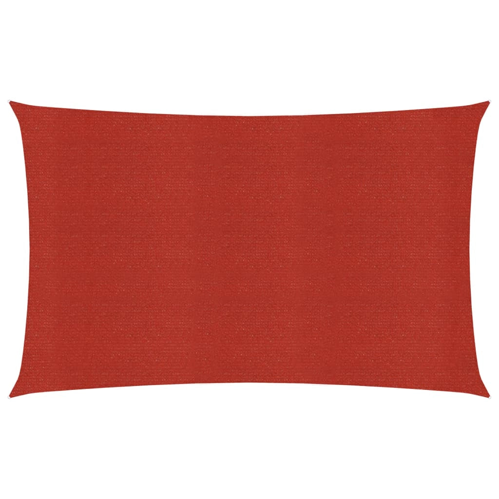 Vela ombreggiante/ombrellone 160 g/m² rosso 3 x 5 m HDPE 02_0009272