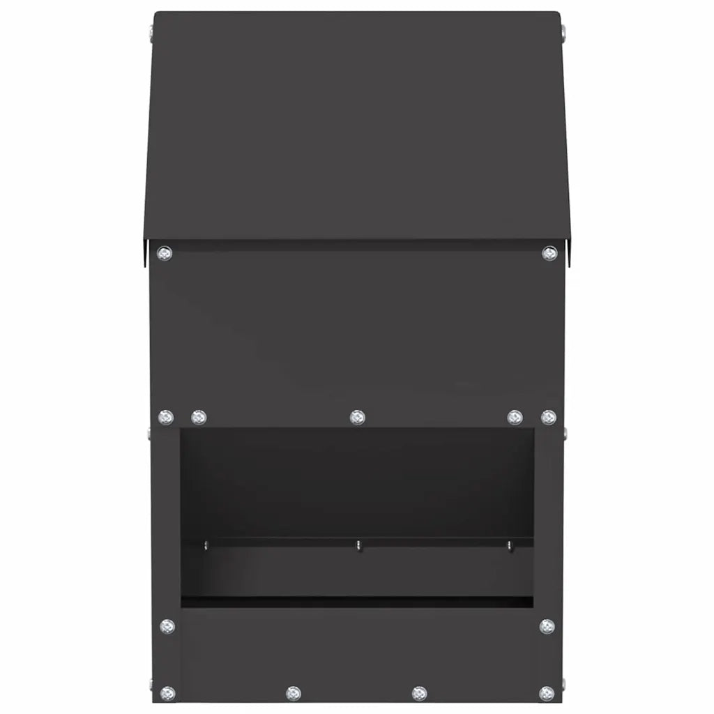 Feeder per pollo Nero 21 x 16 x 33 cm Acciaio laminato a freddo