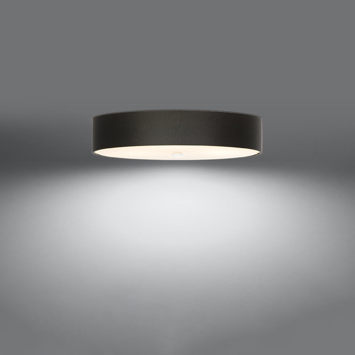 Lampadario da soffitto rotondo nero a 5 luci della serie SKALA, 60 cm, attacco E27
