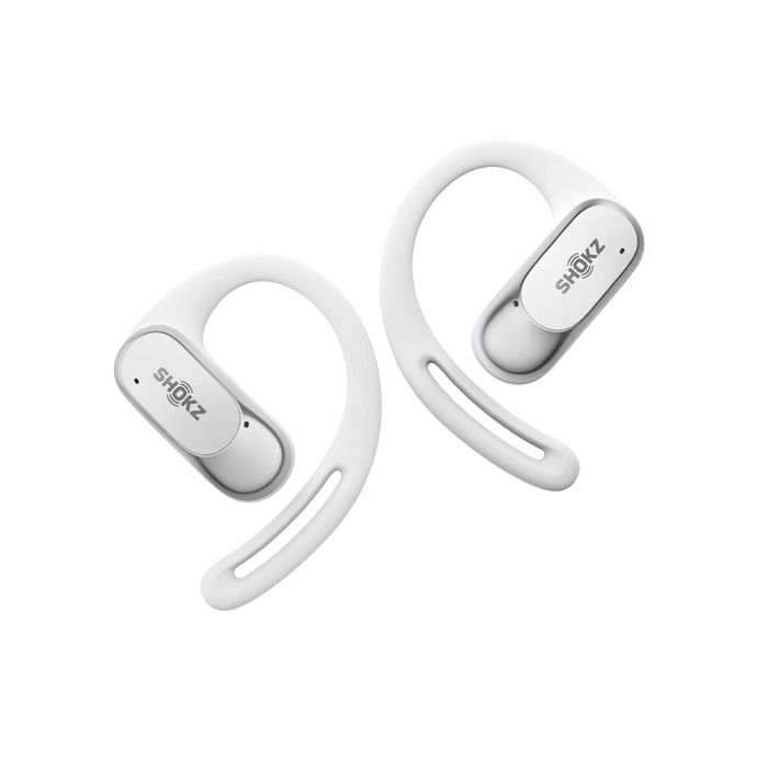 Shokz openfit air, weiss auricolare wireless a clip chiamate/musica/sport/tutti i giorni bluetooth bianco - T511STWT