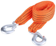 Cavo di traino da 3 tonnellate - Nylon resistente all'urto - Lunghezza 4m - Gancio metallico - Resistente agli urti - Istruzioni di sicurezza - Cintura di sicurezza