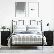 Armadio da Notte con cassetto 2 pcs Rovere Nero 40 x 36 x 60 cm 871262