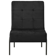 Poltrona Relax 65x79x87 cm Nera in Velluto 325776