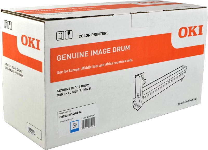 ORIGINAL OKI Tamburo ciano 46857507 C824 ~30000 Seiten