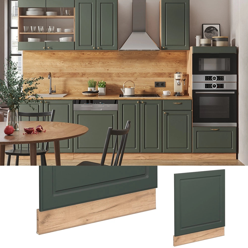 Pannello frontale Fame-Line Verde-oro rustico/Rovere dorato 60 cm senza piano di lavoro Vicco