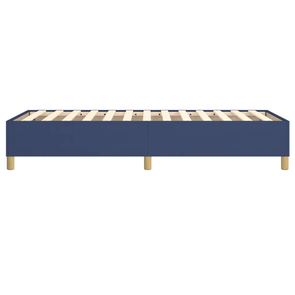 Struttura Letto a Rete a Molle-Giroletto Blu 80x200 cm in Tessuto 912783