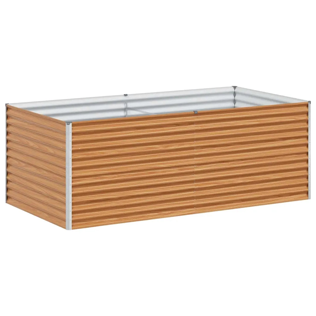 Fioriere | Cassetta per fiori | Letto rialzato da giardino 195 x 100 x 68 cm Acciaio zincato