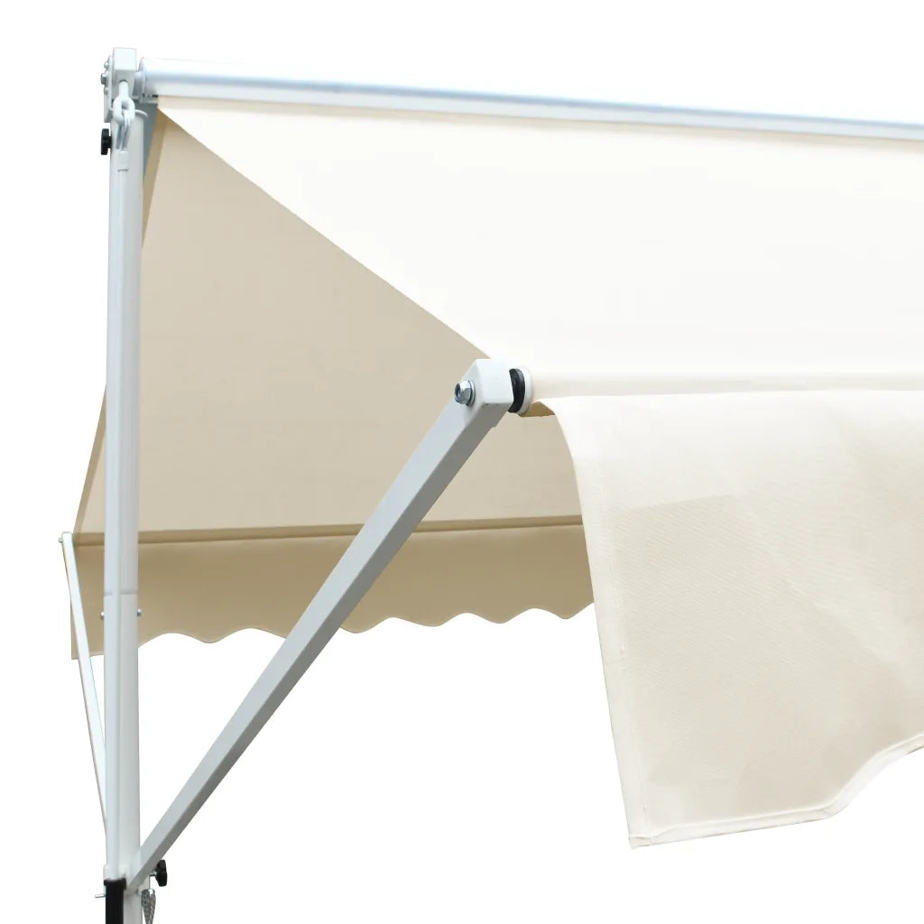 Tenda Parasole con Piedistallo 500x300 cm Crema 145883