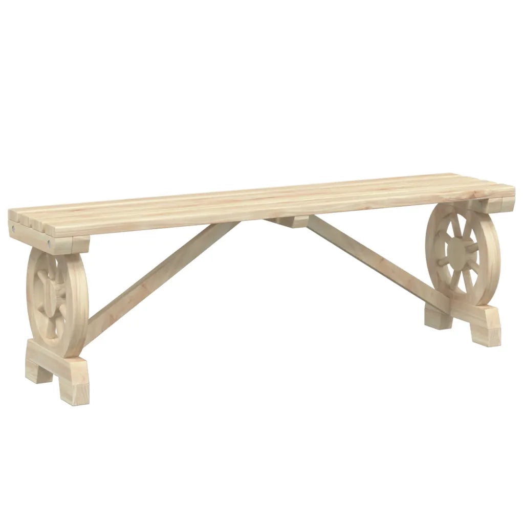 Panca da Corridoio-Sgabello-Panca da esterno 115 cm in Legno Massello di Abete 155851