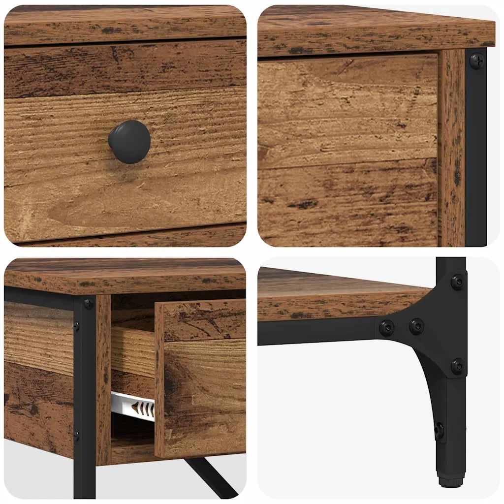Tavolo consolle con cassetto Marrone 75 x 34,5 x 75 cm legno 871312
