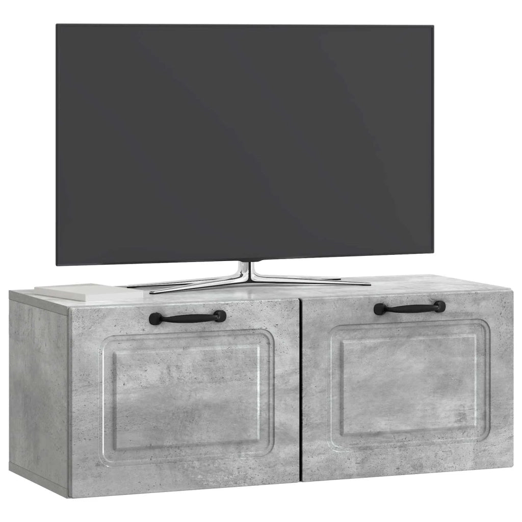 Mobile Porta TV da Muro Grigio Cemento 78,5 x 31 x 30 cm