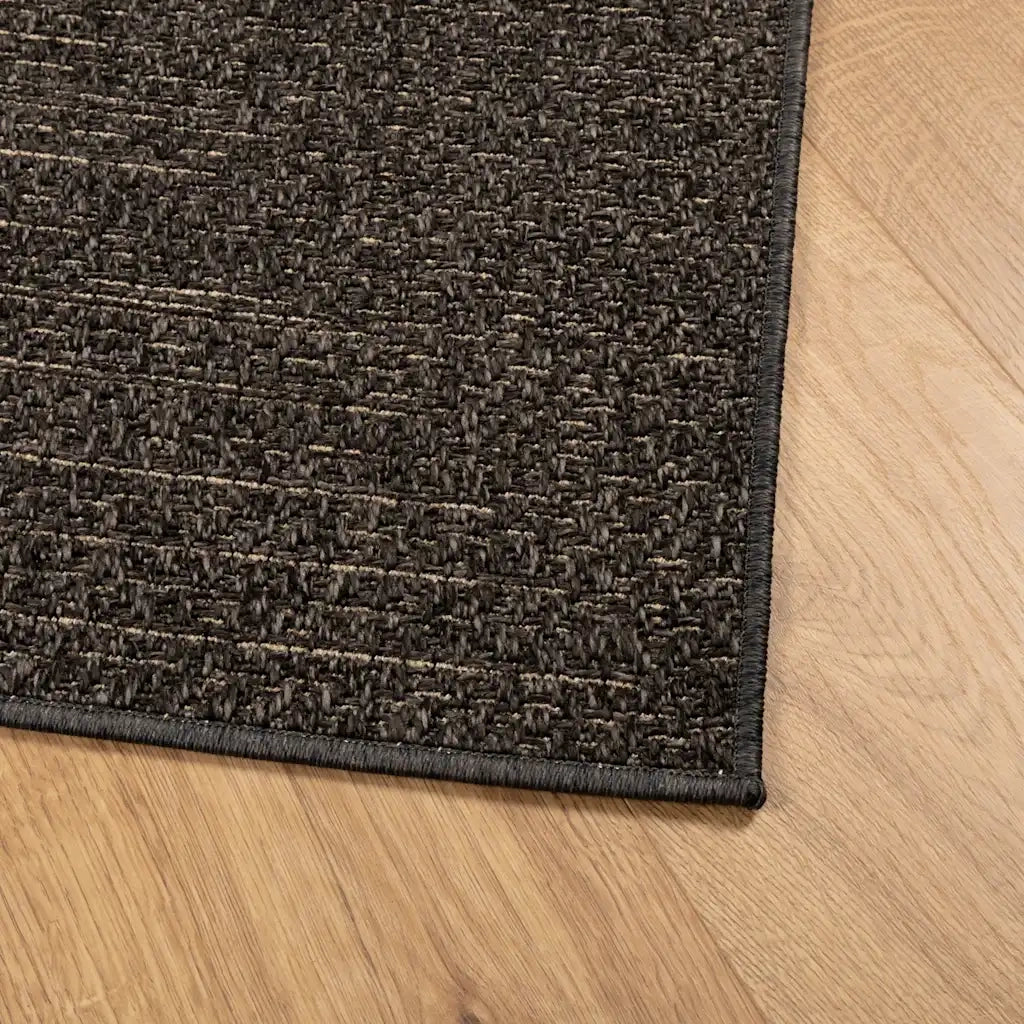 Tappeto ZIZUR Antracite 200x290 cm Aspetto Iuta Interni Esterni