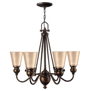 Lampadario antico bronzo Mayflower 6xE27 60W Hinkley