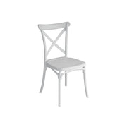Set di 2 Sedie Trattoria MOIA in polipropilene bianco