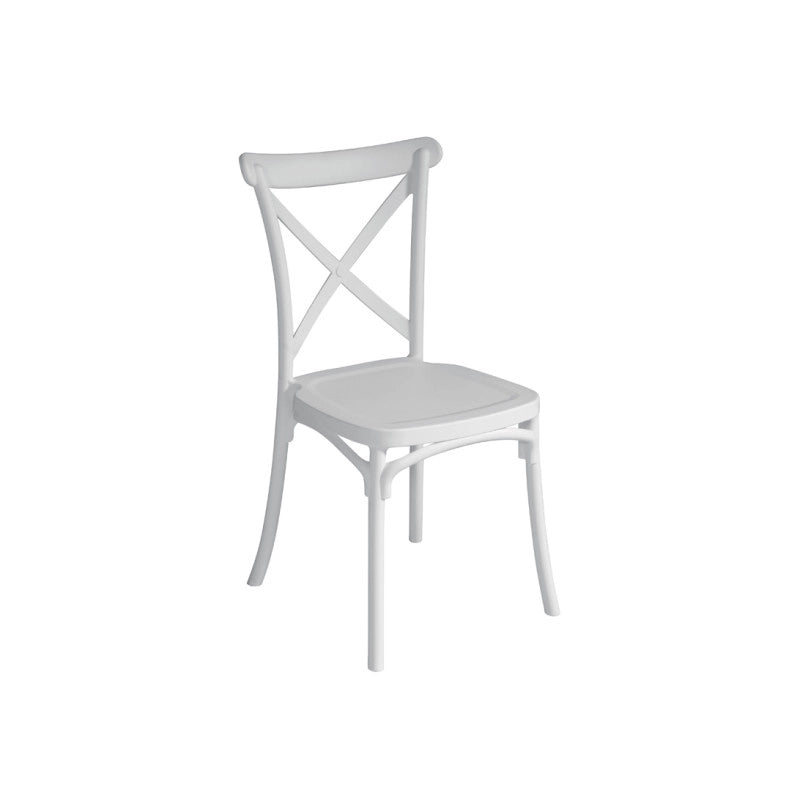 Set di 2 Sedie Trattoria MOIA in polipropilene bianco