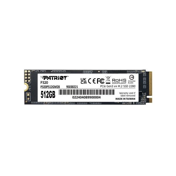 Patriot ssd p320 512gb m.2280 pci-e r/w 3000/2200mb/s - P320P512GM28