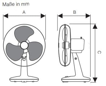 GREYHOUND TV 36, Ventilatore da Tavolo, CasaFan