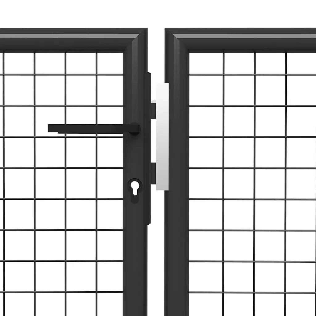 Cancello per Giardino in Acciaio 500x75 cm Antracite