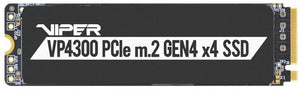 Ssd patriot 2tb viper vpn4300 m.2 2280 pcie gen4 gaming  read:7400mb write:5500 mb/s - vp4300-2tbm28h
