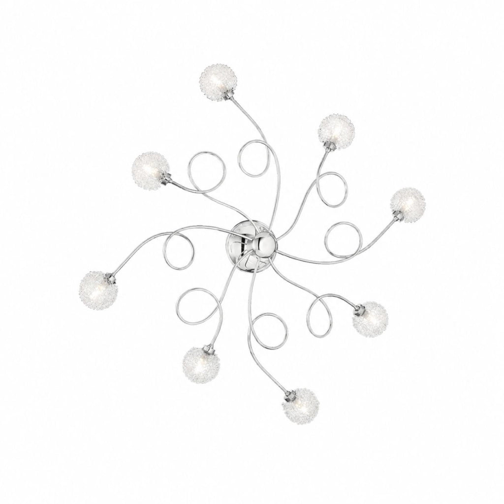 Chivasso, Lampada da Parete Materiale Struttura in Vetro, Argento