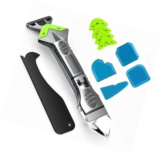 Kit di accessori in silicone 5-in-1 - Kit di finitura - Kit di rimozione - Acciaio inossidabile - Formato compatto - Progetto duraturo - Kit di accessori