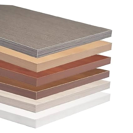 Mensola rettangolare Ecopan 60x30 cm spessore 1,8 cm in melaminico bianco bordo su 4 lati