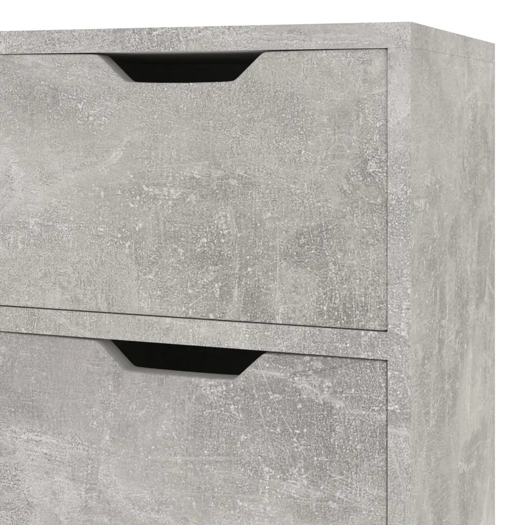 Credenza-Buffet-Armadio da cucina Grigio Cemento 90x30x72 cm in Legno Multistrato