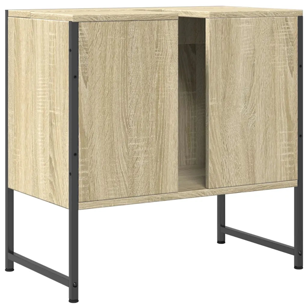 Mobile Lavabo Bagno Rovere Sonoma 60x33x60 cm Legno Multistrato 842457