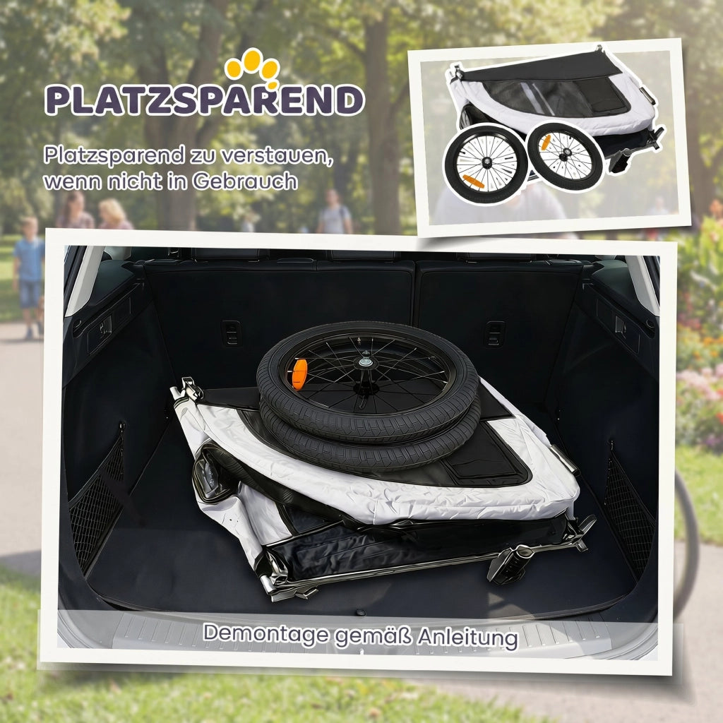 Trasportino per Cani Bici Folding ¨C Minimal ¨C Bianco