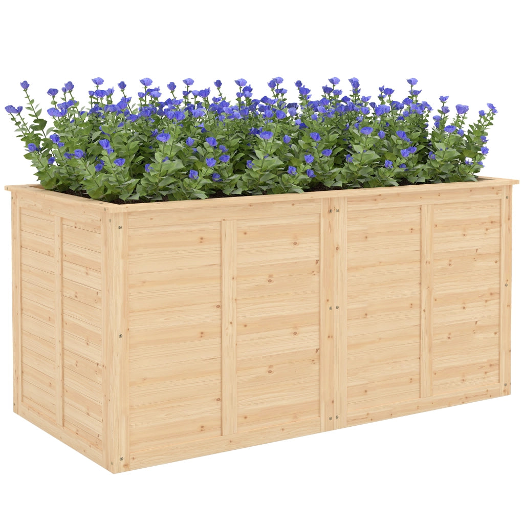 Letto Rialzato Orto Legno 152x77x77 cm ¨C Xylo ¨C Giardino Esterno con Base Aperta