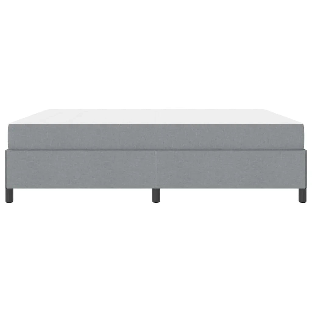 vidaXL Letto a molle Grigio chiaro e nero 180 x 200 cm