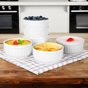 6 x Piatti Soufflé - Piatti Ragout Fin - Piatti da forno - Piatti da lavastoviglie - Piatti da dessert in ceramica 250 ml
