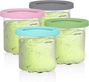 Set di 4 Piatte di Ricambio per Istantanea di Gelato - Piatte con Copertura Colorata - Resistenti al Lavastoviglie - Libero da BPA - Serie Originale
