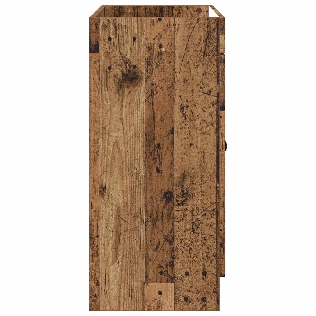 Mobiletto da bagno sotto il lavello Legno antico 890082